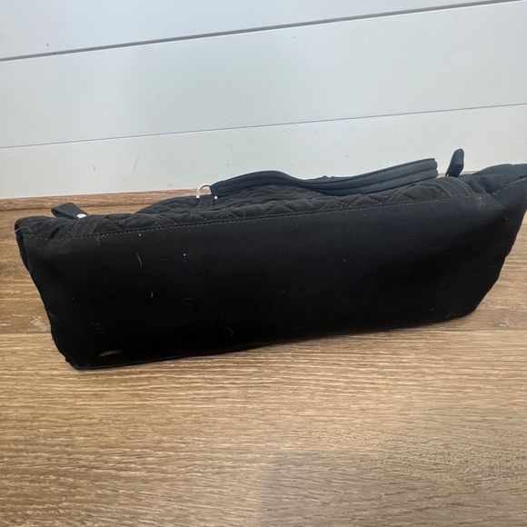 Vera Bradley Black Quilted Commuter Bag, travel laptop bag - Picture 9 of 11